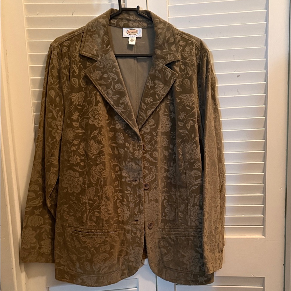 Talbots Flowers Blazer
